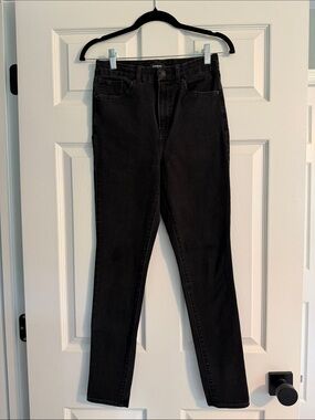 Express Black High-Rise Skinny Jeans